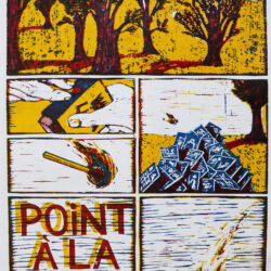 Gravure originale de Jean-Christophe Long - Point à la Ligne