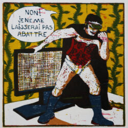 Gravure originale de Jean-Christophe Long - Je ne me laisserai pas abattre