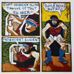 Gravure originale de Jean-Christophe Long - À nous autres!
