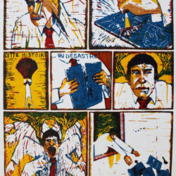Gravure originale de Jean-Christophe Long - Désastre