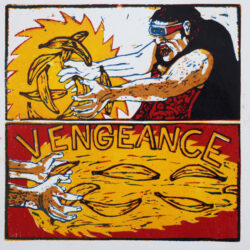 "Vengeance" planche xylogravure JC Long